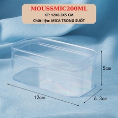 Hộp Bánh Lạnh Tiramisu Mousse Panna Cotta Sữa Chua Bằng Mica Trong Có Nắp 200 ML