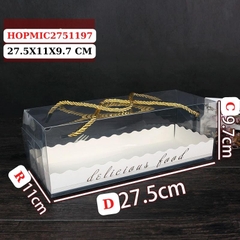 HỘP ĐỰNG BÁNH DÂY XÁCH KT 27.5X11X9.7 CM - HOPMIC2751197