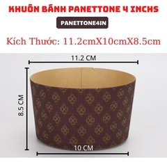 Bộ 10 khuôn Cúp Giấy PANETTONE 4 INCH Đáy 10 CM - CBPANETTONE4IN