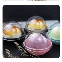 Hộp Đựng Bánh Hình Cầu Nắp Trong Suốt - HOPPPCAU