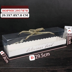 HỘP ĐỰNG BÁNH DÂY XÁCH KT 29.5X7.8X7.8 CM - HOPMIC2957878