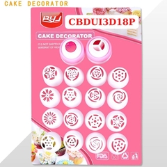 COMBO ĐUI BẮT KEM 3D NHỰA 16 CHI TIẾT - CBDUI3D18P