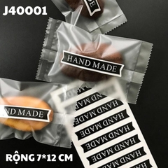 TÚI ĐỰNG BÁNH QUY SET 100 TÚI TRONG SUỐT 7*12 CM - J40001