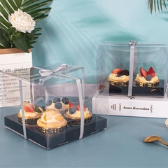 HỘP TRANG TRÍ ĐỰNG 4 BÁNH MUFFIN KÍCH THƯỚC 18*18*10 - BOXMF4IN