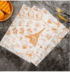 Giấy gói bánh sandwich burger lót bánh bento cake KT 28X38 - GIAYPP02
