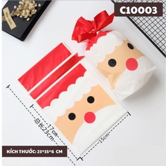 TÚI ĐỰNG BÁNH KẸO HÌNH GIÁNG SINH CÓ DÂY RÚT 23*15*6 CM SET 50 TÚI - C10003