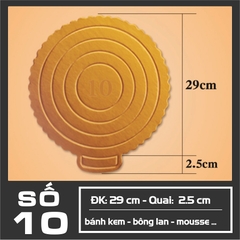 Đế Bánh Sinh Nhật Tròn - DETRON-10