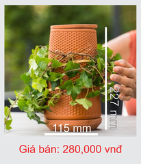 Tháp gốm trồng cây Tháp cây 115x227 Tháp cây đứng - Ecoplanter