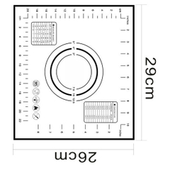 Tấm nướng nhào bột silicon sợi thủy tinh KT 26x30 - chịu nhiệt độ cao trong lò - chống dính - SILPAT26X30
