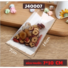 TÚI ĐỰNG BÁNH QUY TÚI TRÀ SET 100 TÚI 7*10 CM HÀN NHIỆT - J40007