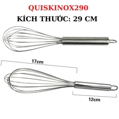 Cây Đánh Trứng Cầm Tay Inox 29 CM  12 INCHES Dụng Cụ Làm Bánh - QUISKINOX290