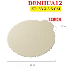 Đế Bánh Sinh Nhật Tròn Nhựa SỐ 12 Cao Cấp - DENHUA12