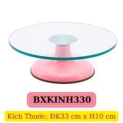 BÀN XOAY KÍNH LÀM BÁNH KEM ĐK 33 CM - BXKINH330