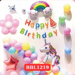 BBL1219 - BỘ BONG BÓNG TRANG TRÍ SINH NHẬT HÌNH CON KÌ LÂN