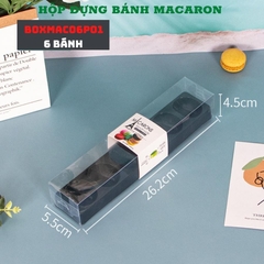 Hộp đựng bánh maccaron 6 bánh - BOXMAC06P01