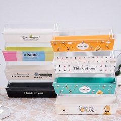 Hộp đựng bánh Hộp Giấy kèm Nắp Trong PET Hình CHỮ NHẬT Nhiều Họa Tiết - HOP10