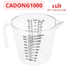 CA ĐONG 1000 ML 1 LÍT DUNG DỊCH BẰNG MICA TRONG - CADONG1000