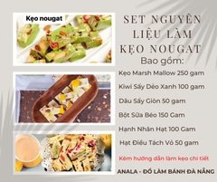 CBNL001 - COMBO SET NGUYÊN LIỆU LÀM KẸO NOUGAT 60 VIÊN