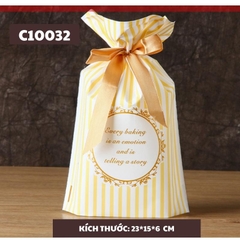 TÚI ĐỰNG BÁNH KẸO HÌNH GIÁNG SINH CÓ DÂY RÚT 23*15*6 CM SET 50 TÚI - C10032