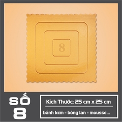 Đế Bánh Sinh Nhật vuông - DEVUONG-08