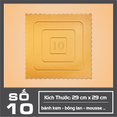 Đế Bánh Sinh Nhật vuông - DEVUONG-10
