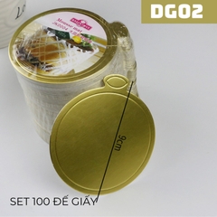 DG02 - ĐẾ GIẤY BÁNH LẠNH MOUSSE HÌNH TRÒN SET 100 ĐẾ ĐK 9CM