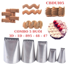 CBDUI05 - Set 5 đui bắt kem đánh số 47 48 895 1D 3D