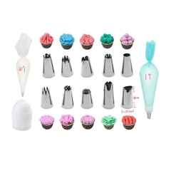 Bộ đui bơm kem 24 chi tiết tạo hình bánh kem - CBDUILON24P