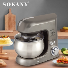 Máy Nhồi Bột Đánh Trứng Đánh Kem Để Bàn Sokany 6,5 Lít Đa Năng Gia Đình 1500w Cao Cấp Nhào Trộn Bột Tốt Nhất - SKNSK266