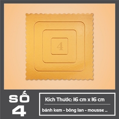 Đế Bánh Sinh Nhật vuông - DEVUONG-04