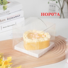 HOP07A - Hộp Đựng Bánh Mousse Tirramisu Hình Tim Đơn