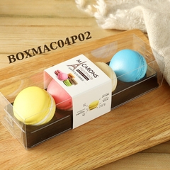 BOXMAC04P02 - Hộp đựng bánh maccaron 4 bánh