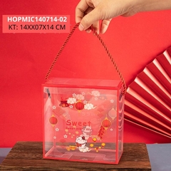 HỘP BÁNH QUÀ TRONG SUỐT TRUNG THU KT 14 * 7 * 14 CM - HOPMIC140714-2