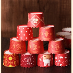 CUPGIAY08 - Set 50  Cốc Giấy Cupcake Nướng Bánh Muffin