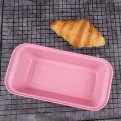 LOAF003 - Khuôn LOAF Nướng Bánh Mì Hoa Cúc Chống Dính Hình Chữ Nhật Màu Hồng KT: 25,5x13 cm