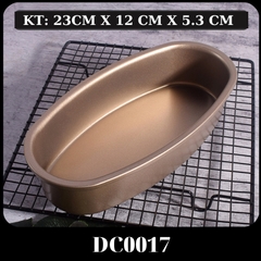 Khuôn Oval bánh mỳ hoa cúc Brioche chống dính màu vàng - DC0017