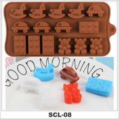 Khuôn Silicon Làm Bánh Socola Thạch Râu Câu 3D HÌNH BÚP BÊ Chịu Nhiệt Độ Cao - SCL-08