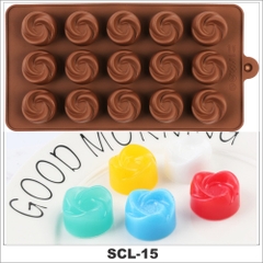 Khuôn Silicon Làm Bánh Socola Thạch Râu Câu 3D HÌNH KẸO XOẮN Chịu Nhiệt Độ Cao - SCL-15