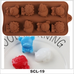 Khuôn Silicon Làm Bánh Socola Thạch Râu Câu 3D Hình Động Vật Chịu Nhiệt Độ Cao - SCL-19