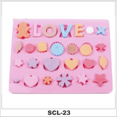 Khuôn Silicon Làm Bánh Socola Thạch Râu Câu 3D TÌNH YÊU LOVE Chịu Nhiệt Độ Cao - SCL-23