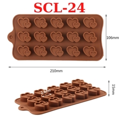 Khuôn Silicon Làm Bánh Socola Thạch Râu Câu 3D Nhiệt Độ Cao - SCL-24