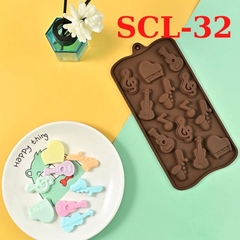 Khuôn Silicon Làm Bánh Socola Thạch Râu Câu 3D Nhiệt Độ Cao - SCL-32