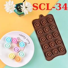 Khuôn Silicon Làm Bánh Socola Thạch Râu Câu 3D Nhiệt Độ Cao - SCL-34