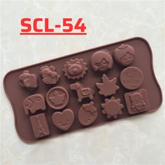 SCL-54 - Khuôn Silicon Hình Thú Dễ Thương Làm Bánh Kẹo Socola Thạch Râu Câu 3D Decor DIY