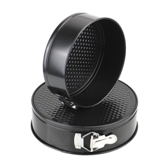 Khuôn Tròn Nướng Bánh Bông Lan Gato Sinh Nhật Chống Dính Đế Rời Có Khóa 4 Inch Hình Tròn - KHOATRON120