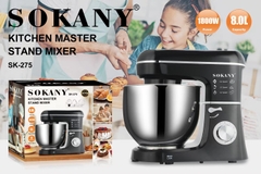 Máy đánh trứng nhồi bột đánh kem SOKANY 8 Lít công suất cực đại 1800W - SKNSK275