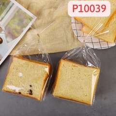 TÚI ĐỰNG BÁNH LÁT SANDWICH DONUT SET 50 TÚI HÌNH GẤU  19*29+4 CÓ KÈM DÂY CỘT- P10039