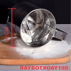RAYBOTXOAY100 - Rây Bột Siêu Mịn Tròn Inox Làm Bánh Cao Cấp Tiện Dụng