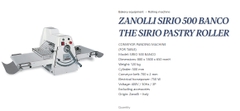 BĂNG TẢI MÁY CÁN BỘT ZANOLLI SIRIO 500 BANCO KT 480X1400 MM