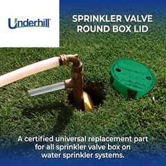 Nắp hộp van đa năng Underhill Versalid 6in - Xanh lá